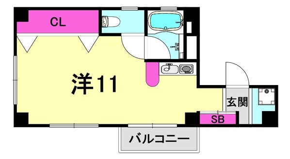 キャビネ松籟荘の物件間取画像